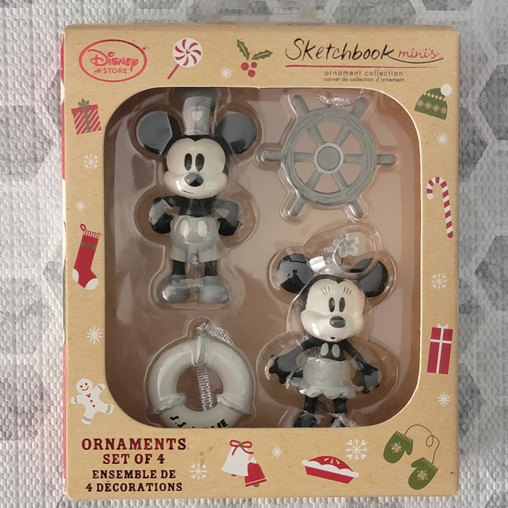 NWT | Disney Sketchbook Mini Ornaments